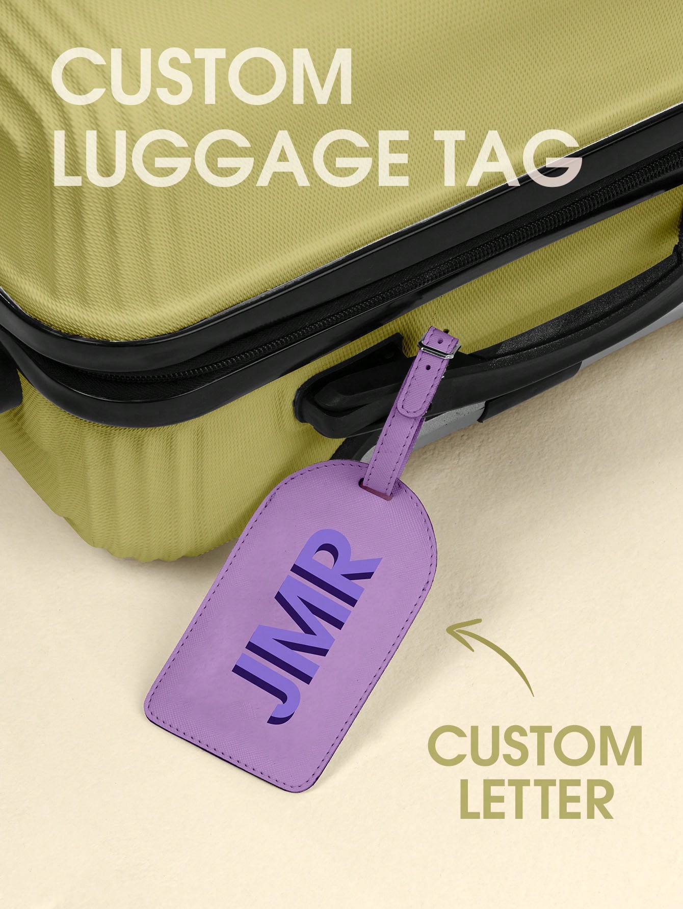 Travel Accessories Baby - Personalisierter Kofferanhänger mit Initialen, individueller Buchstaben-Anhänger