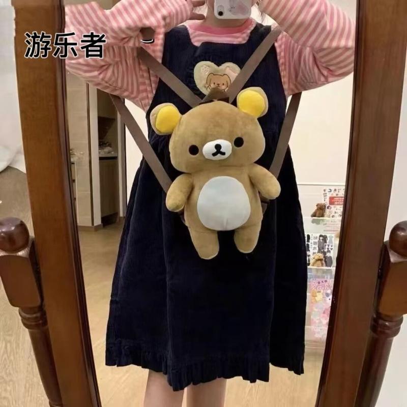 Travel Accessories As Gifts - Niedlicher Rilakkuma Plüsch-Rucksack, Kawaii Japanischer Lolita