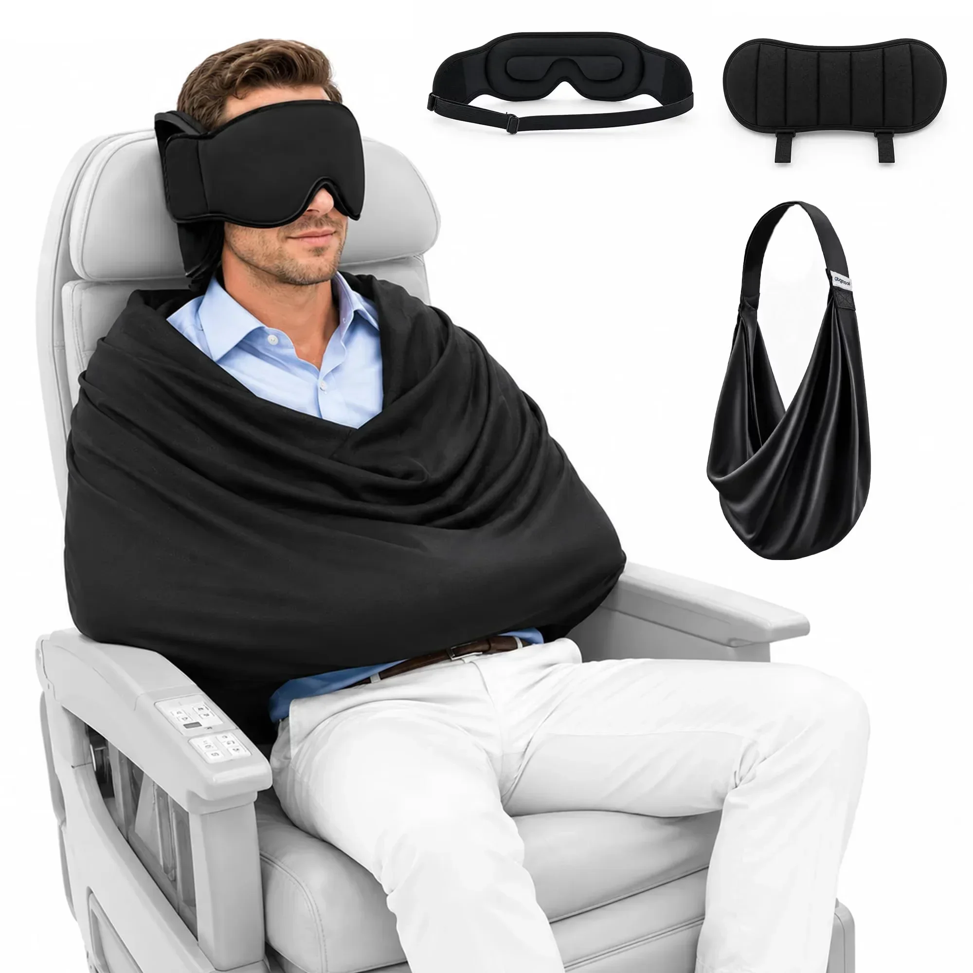 Travel Accessories Long Flight - NWE 3-in-1 Flugzeug-Schlafsystem Flugzeug-Schlafzubehör mit Memory-Schaum