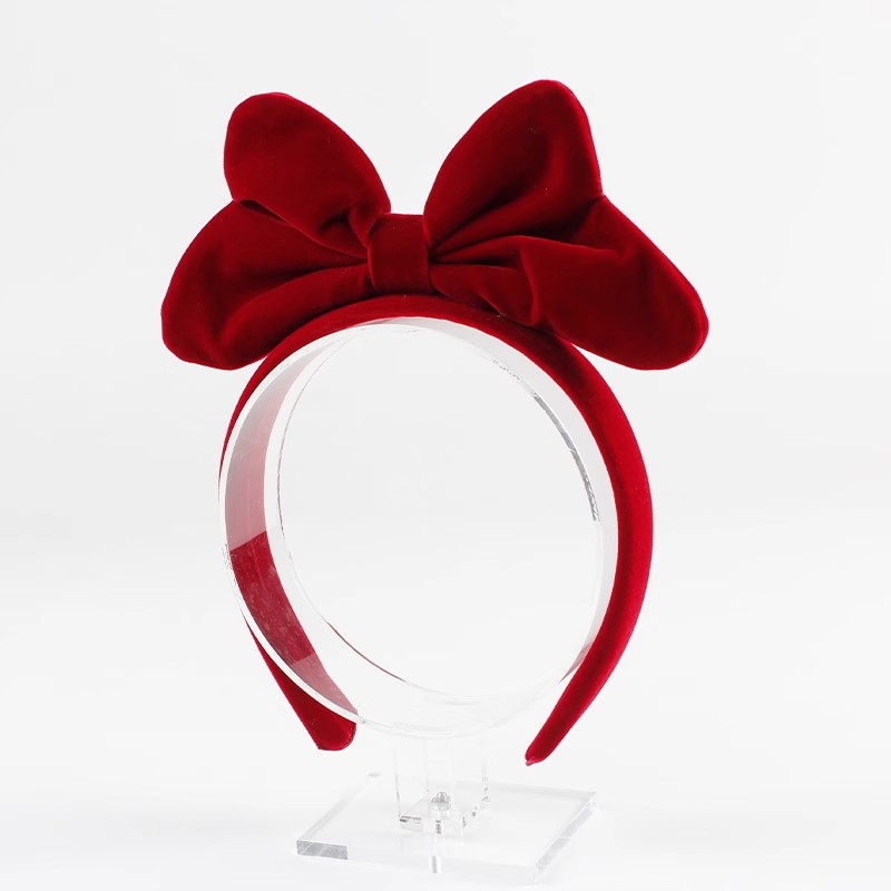 Travel Accessories As Gifts - Rotes Haarband mit Schleife für Damen,