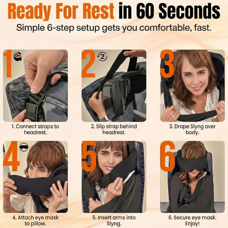 3-in-1-Flugzeug-Schlafsystem,  – Travel Accessories Long Flight Bewertung und Preis