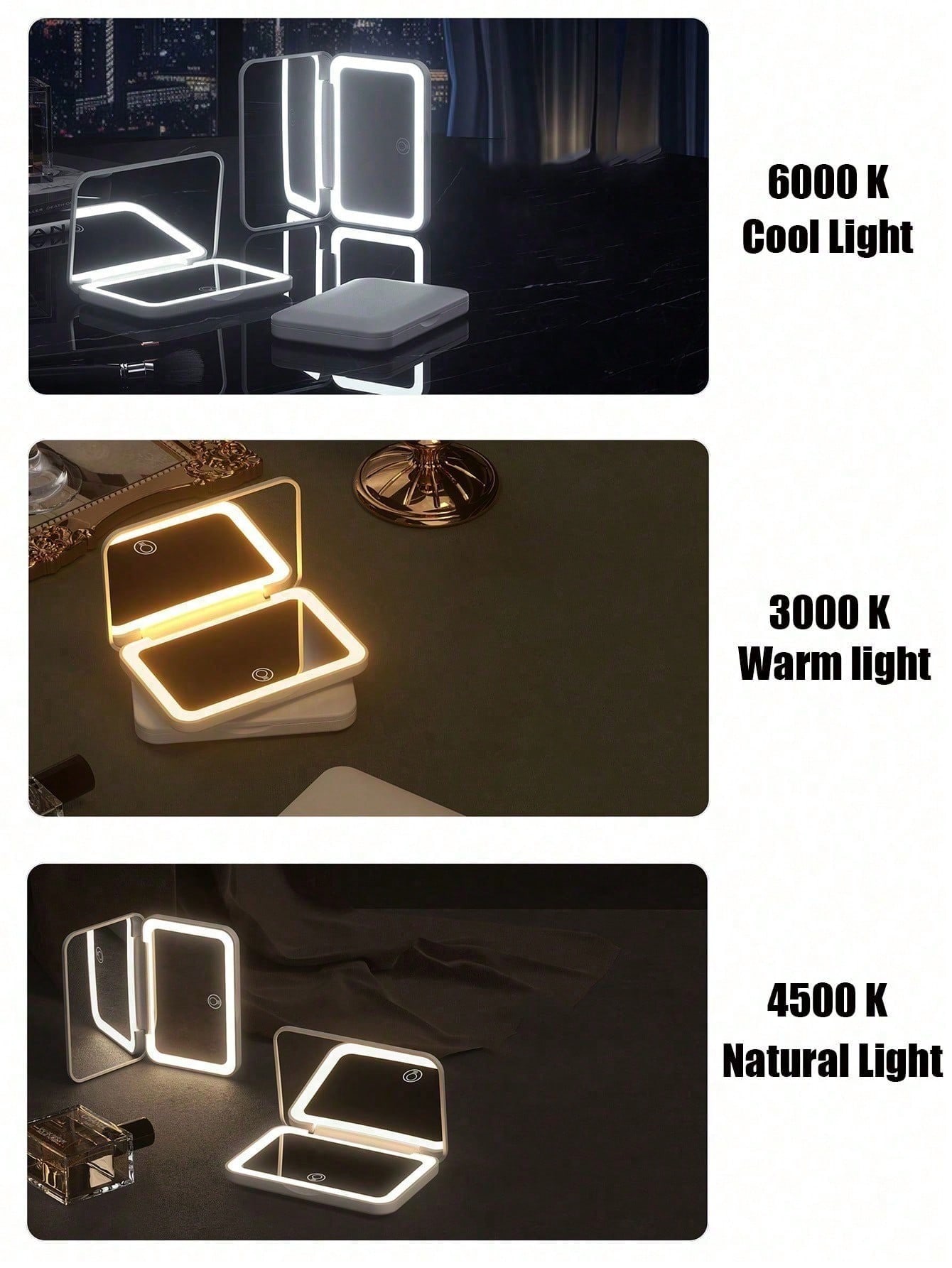 LED-Schminkspiegel mit Touchsc – Travel Accessories As Gifts Bewertung und Preis